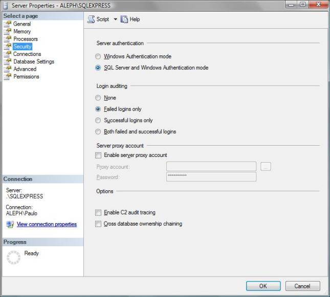 SQL Server and Windows Authentication mode