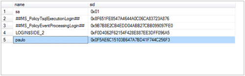 SELECT name, sid FROM sys.server_principals WHERE type = 'S'
